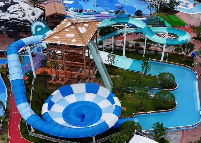 赣中首座综合性现代主题乐园！江西吉安欢乐世界水上游乐设备进入试滑验收阶段