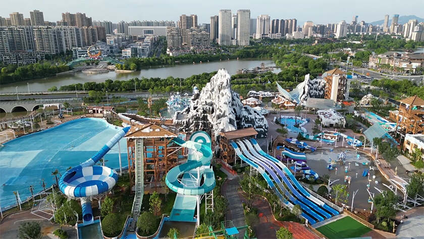 赣中首座综合性现代主题乐园！江西吉安欢乐世界水上游乐设备进入试滑验收阶段